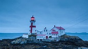 Head Harbour Lightstation lighthouse at dawn, Campobello Island, New ...