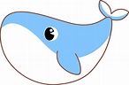 Cute Cartoon Sea Animal whale Character 10838164 PNG