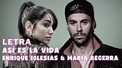 Enrique Iglesias & María Becerra - Así es la Vida Letra Oficial ...