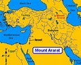 #24 Map showing where the mountains of Ararat are at. Genesis 8.4 In ...