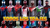 MILES MORALES TODOS LOS TRAJES PS5 4K Todos los Trajes de Spiderman ...