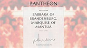 Barbara of Brandenburg, Marquise of Mantua Biography - Marchioness ...