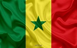 Télécharger fonds d'écran Drapeau du Sénégal, 4k, la texture de la soie ...