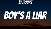 PinkPantheress - Boy's a liar [1 HOUR/Lyrics] | what's the point of ...