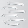 White ribbon banners | Free Vector