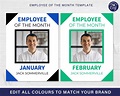 Employee Recognition Employee of the Month Editable Employee of the ...