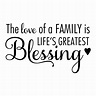 The Love of A Family Wall Quotes™ Decal | WallQuotes.com