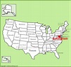 Arlington location on the U.S. Map - Ontheworldmap.com
