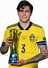 Victor Nilsson Lindelöf Sweden football render - FootyRenders