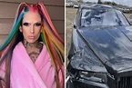 Jeffree Star shares first photos of destroyed Rolls Royce after his car ...