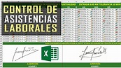 Control de Asistencias Laborales en EXCEL 2023 | Generar Horarios ...