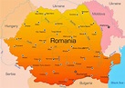 Städtekarte von Rumanien - OrangeSmile.com