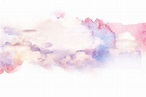 Ilustración acuarela del cielo con nubes. | Watercolor illustration ...