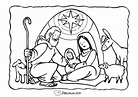 Portal de Belén con estrella de navidad - Dibujo #512 - Dibujalia - Los ...