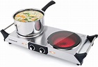 Techwood Hot Plate Portable Electric Stove 1500W Countertop Single ...