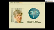 Claire Marie Pradier, Directrice adjointe, Institut de Chimie, CNRS ...