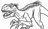 Dibujos de Jurassic Indoraptor para Colorear para Colorear, Pintar e ...