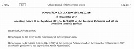 Two Restrictions Added into Annex III to Regulation (EC) No 1223/2009 ...