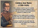 Biografia de Cordova Jose María: Heroe de la Independencia