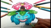 | Pokémon | Como dibujar a Venusaur - How to draw Venusaur (Pokémon No ...