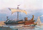 "Nave romana di epoca imperiale che lascia l’arsenale", Albert Sebille ...