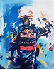 Sebastian Vettel Redbull F1 | F1 art, Red bull racing, Formula 1