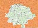 63225 Langen (Hessen) mit PLZ Karte und Straßenverzeichnis