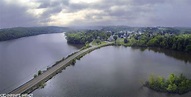 Photo of Atwood Lake / Dellroy, OH from a drone on July 4, 2014. Taken ...