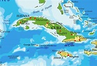 Mapa de Cuba. Todos los Tipos de Mapas: Político por Provincias Satelital
