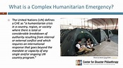 Complex Humanitarian Emergencies: Philanthropy’s Role in Recovery ...