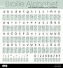 Braille Alphabet 8 Dot System Stock Vector Image & Art - Alamy