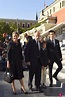 Kubrat de Bulgaria y Carla Royo-Villanova con sus hijos en el funeral ...