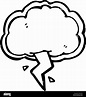 Thundercloud personaje de dibujos animados Imagen Vector de stock - Alamy