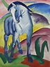 Franz Marc, Blaues Pferd I, 1911, Öl auf Leinwand, 112 cm x 84,5 cm ...