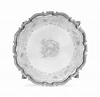 A GEORGE II SILVER SALVER , MARK OF DAVID WILLAUME, LONDON, 1737 ...