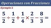 Operaciones con Fracciones Suma Resta Multiplicación y División ...
