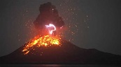 印尼喀拉喀托火山喷发出现闪电_腾讯视频