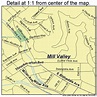 Mill Valley California Street Map 0647710