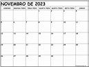 novembro de 2023 calendario grátis em português | Calendario novembro