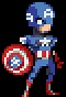 captain america pixel art : +31 Idées et designs pour vous inspirer en ...