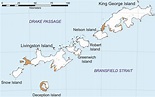 South Shetland Islands Map - Cities And Towns Map