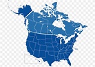 United States Canada Blank Map World Map, PNG, 696x578px, United States ...