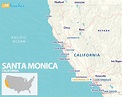 Map of Santa Monica, California - Live Beaches