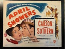 APRIL SHOWERS 1948 ORIGINAL TITLE LOBBY CARD, ANN SOTHERN, JACK CARSON ...