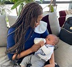 Naomi Campbell wears protective gloves as she brings baby godson on ...