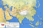 Silk Road Maps - Useful map of the ancient Silk Road Routes