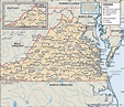 Virginia Map With Cities And Counties - World Map