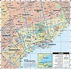 La carte de Toronto, Toronto, carte de la ville (le Canada)