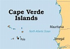 Mapa mostrando as ilhas de Cabo Verde - Mapa de mapa mostrando as ilhas ...