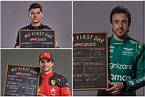 All F1 drivers share their 'My First Day' chalkboards... except for ...